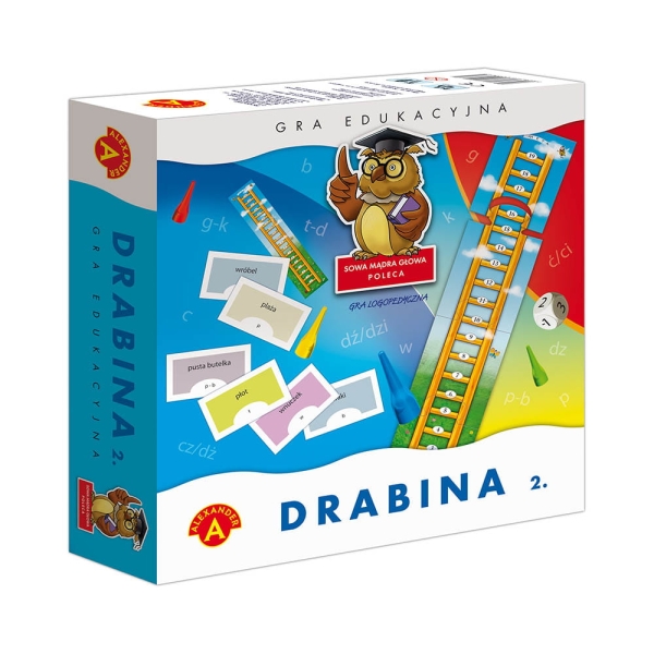 SOWA MĄDRA GŁOWA DRABINA 2 GRA LOGOPEDYCZNA