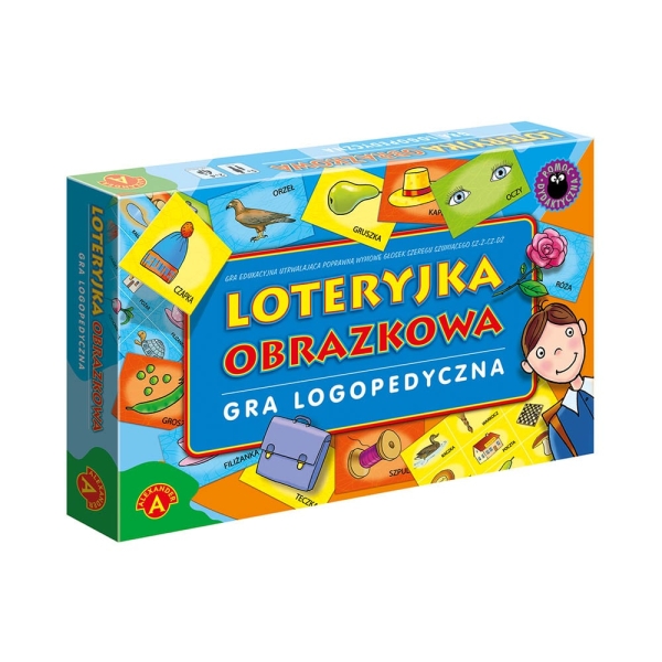 LOTERYJKA OBRAZKOWA GRA LOGOPEDYCZNA PLANSZOWA