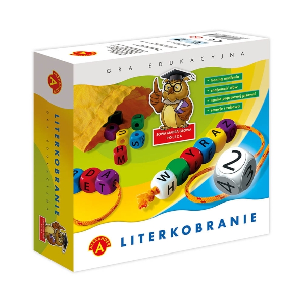 GRA PLANSZOWA EDUKACYJNA LITERKOBRANIE