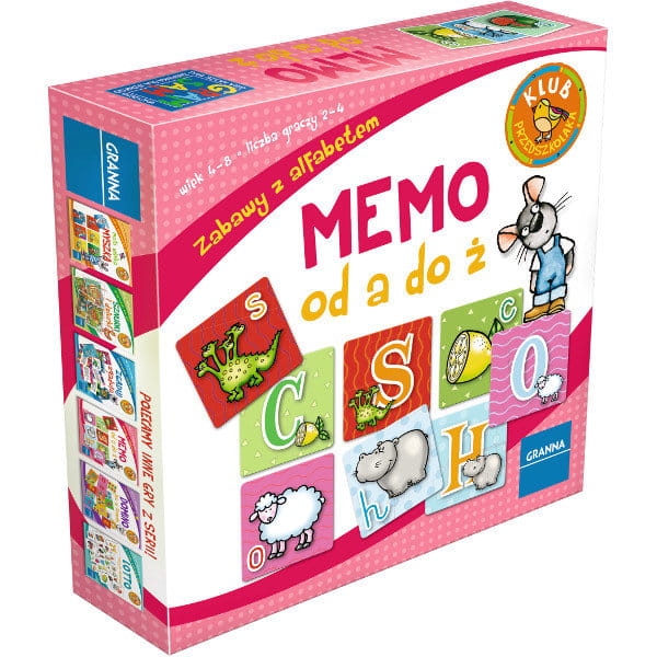 GRA EDUKACYJNA KREATYWNA MEMO OD A DO Ż