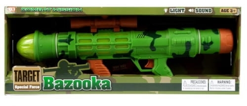 BAZOOKA WYRZUTNIA RAKIET ZABAWKA WOJSKO CHŁOPIEC