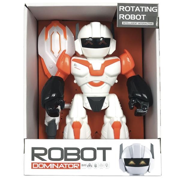 ROBOT INTERAKTYWNY ZABAWKA TARCZA BROŃ