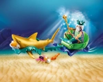 PLAYMOBIL MAGIC 7009 KRÓL MORZA Z REKINEM KLOCKI