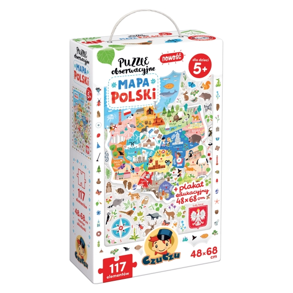 PUZZLE OBSERWACYJNE MAPA POLSKI EDYKACYJNE
