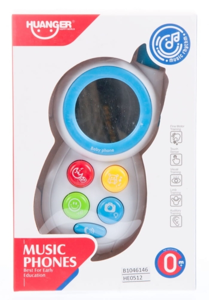 TELEFON MUZYCZNY NA BATERIE ZABAWKA KREATYWNE