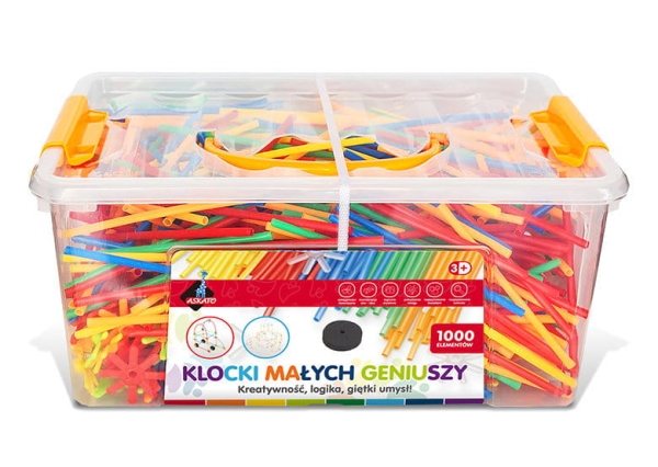 KLOCKI SŁOMKOWE MIDI DO ŁĄCZENIA 1000 ELEMENTÓW
