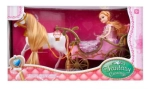 FANTASY CARRIAGE LALKA W KARECIE KOŃ ZAPRZĘG 