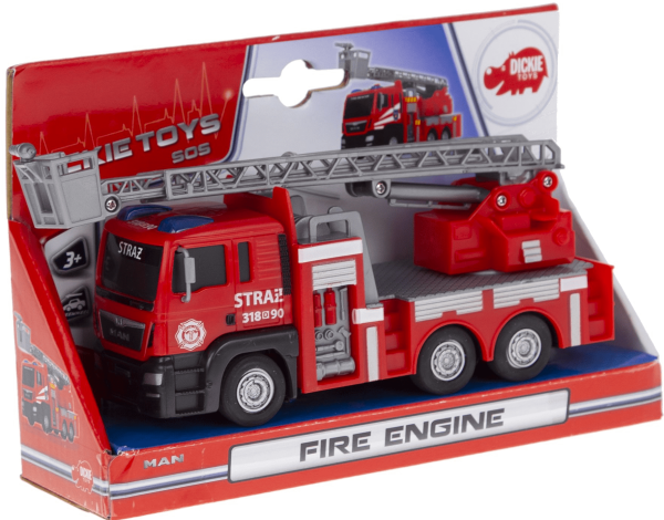 WÓZ STRAŻACKI MAN FIRE ENGINE POJAZD ZABAWKA