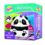 PODUSZKA PLUSZOWA PANDA IGŁA NAKLEJKI NICI