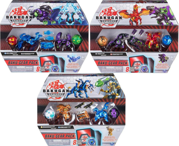 BAKUGAN ZESTAW Z AKCESORIAMI BAKU GEAR MIX WZORÓW