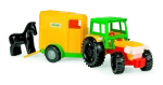 TRAKTOR Z PRZYCZEPĄ NA KONIA 38 CM ZABAWKA