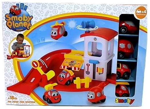 ZESTAW VROOM PLANET STRAŻ POŻARNA Z 4 AUTAMI
