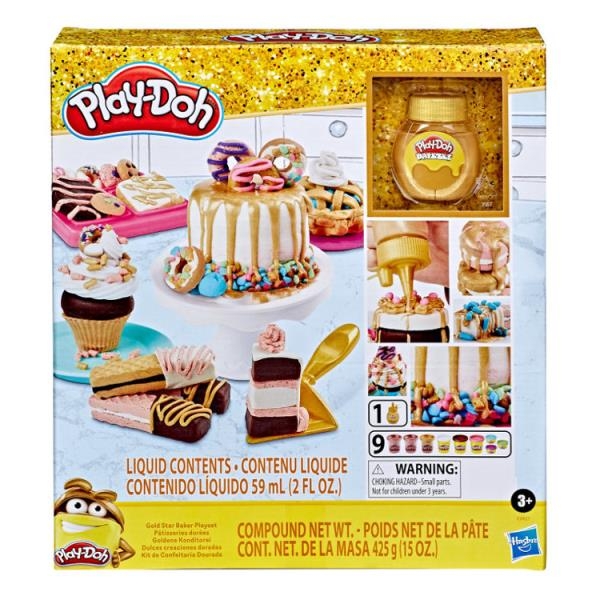 CIASTOLINA Z FOREMKAMI ZŁOTE WYPIEKI PLAY DOH