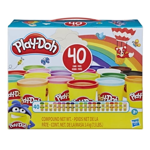 ZESTAW 40 KUBECZKÓW Z CIASTOLINĄ PLAY DOH