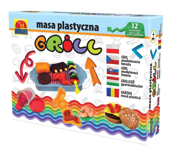 MASA PLASTYCZNA GRILL DROMADER FOREMKI NOŻYK