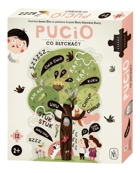 PUCIO CO SŁYCHAĆ PUZZLE 12 ELEMENTÓW DZIECKO