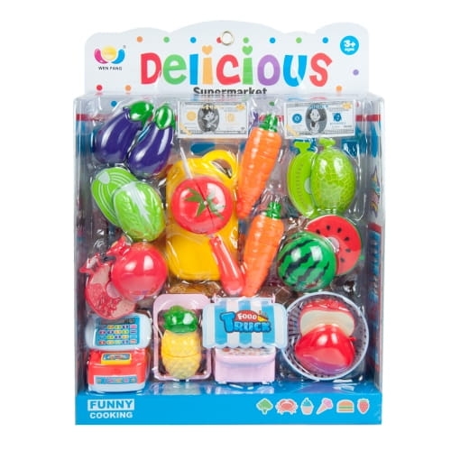 AKCESORIA DO SUPERMARKETU MINI OWOCE I WARZYWA