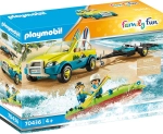 PLAYMOBIL FAMILY FUN 70436 AUTO Z PRZYCZEPKĄ NA KANU