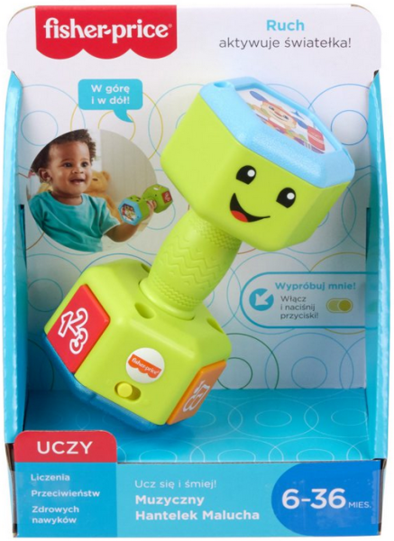 FISHER PRICE GRF31 UCZ SIĘ I ŚMIEJ MUZYCZNY HANTELEK 