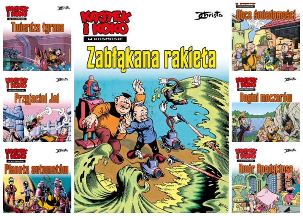 KAJTEK I KOKO W KOSMOSIE ZESTAW 7 CZĘŚCI 
