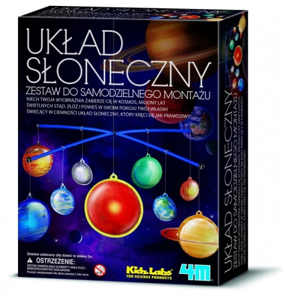 MOBILNY UKŁAD SŁONECZNY MONTAŻ MODEL UKŁADU