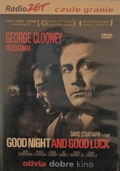 GOOD NIGHT AND GOOD LUCK DVD CLOONEY STRATHAIRN 