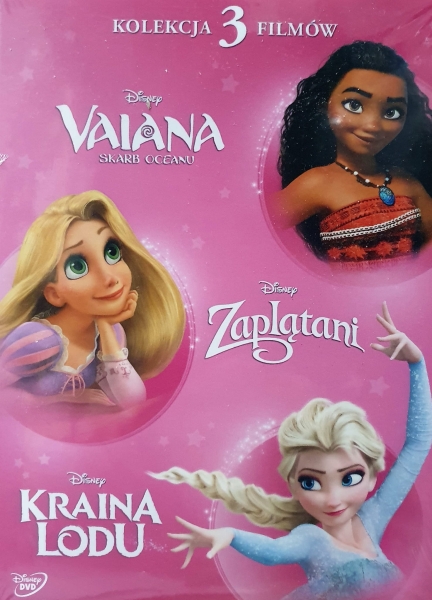 VAIANA SKARB OCEANU / ZAPLĄTANI / KRAINA LODU DVD 