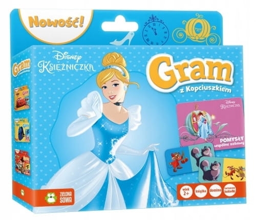 GRAM Z KOPCIUSZKIEM KSIĄŻKA DOMINO KUKIEŁKI DISNEY