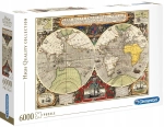 PUZZLE 6000 HQ ANTYCZNA MAPA 36526 CLEMENTONI