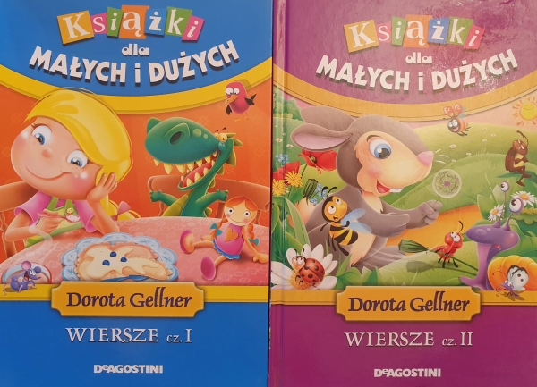 KSIĄŻKI DLA MAŁYCH I DUŻYCH WIERSZE CZ I-II D GELLNER 