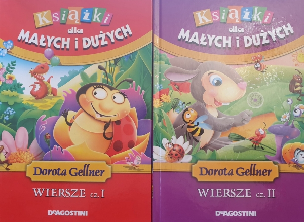 KSIĄŻKI DLA DZIECI I DUŻYCH WIERSZE CZ I-II D GELLNER  