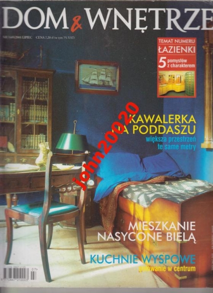 7/2001 DOM & WNĘTRZE .KAWALERKA NA PODDASZU