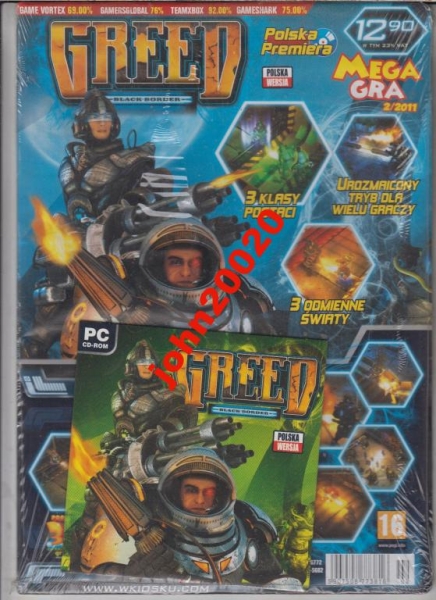 GREED BLACK BORDER.PC CD ROM.PL