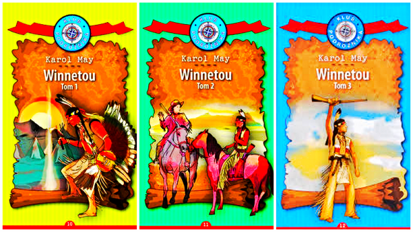 WINNETOU 1-3 KAROL MAY TWARDE 1466 STRON CAŁOŚĆ 