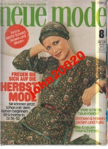 8/1976 NEUE MODE.WYKROJE
