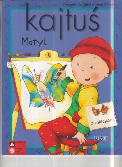 KAJTUŚ MOTYL.ĆWICZENIA NAKLEJKI