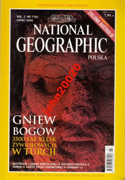 NATIONAL GEOGRAPHIC 7/2000.GNIEW BOGÓW TURCJA