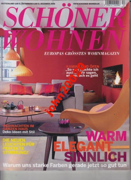 12/2009 SCHONER WOHNEN.WARM,ELEGANT SINNLICHT