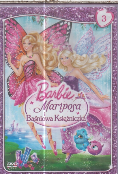 BARBIE MARIPOSA I BAŚNIOWA  KSIĘŻNICZKA DVD FOLIA