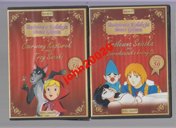 KRÓLEWNA ŚNIEŻKA,TRZY ŚWINKI I INNE,2 X VCD