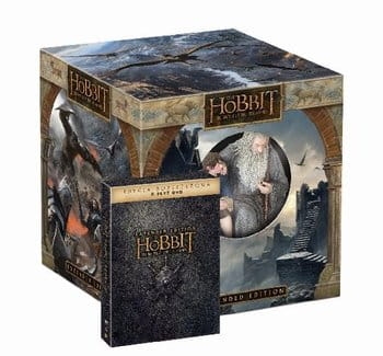 HOBBIT BITWA PIĘCIU ARMII 5 X DVD  FIGURKA PUDEŁKO FOLIA EXCLUSIVE 