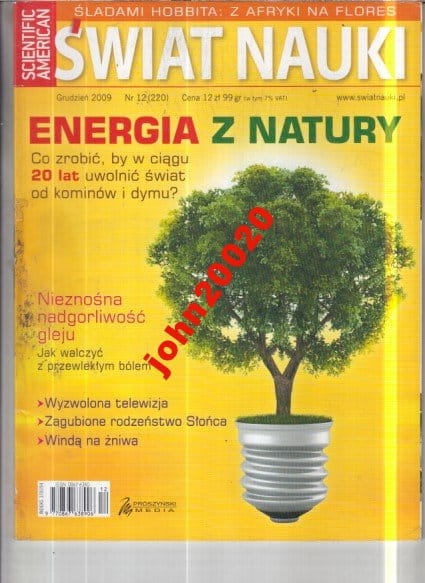 12/2009 ŚWIAT NAUKI.ENERGIA Z NATURY
