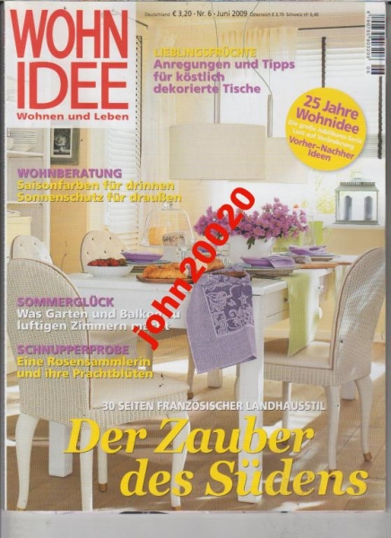 6/2009 WOHN IDEE.WOHNEN UND LEBEN