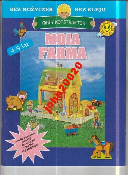 MOJA FARMA.MAŁY KONSTRUKTOR.WYPYCHANKA.