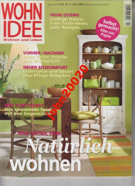 4/2009 WOHN IDEE.WOHNEN UND LEBEN