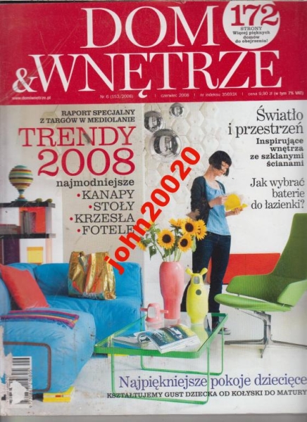 6/2008 DOM & WNĘTRZE .POKOJE DZIECIĘCE