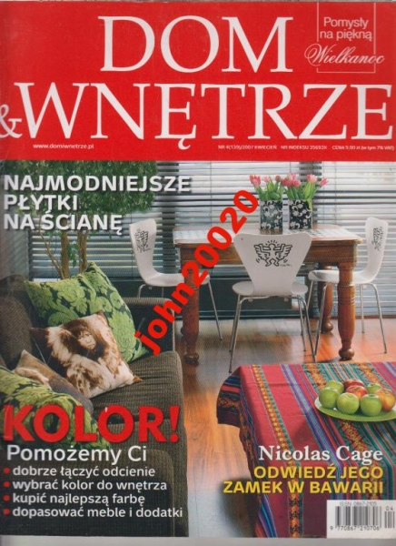 4/2007 DOM & WNĘTRZE .ZAMEK NICOLASA CAGE