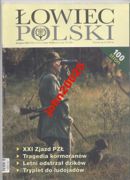 ŁOWIEC POLSKI 8/2005 LETNI ODSTRZAŁ DZIKÓW