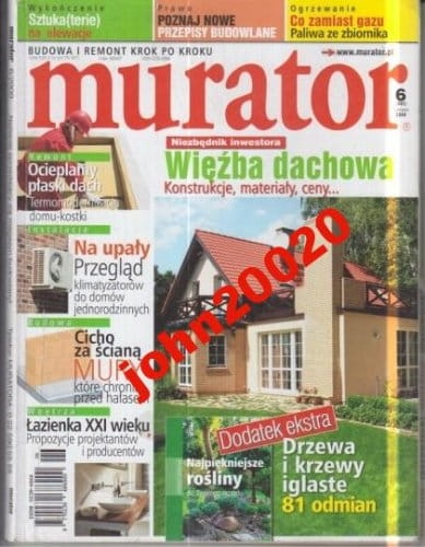 6/2009  MURATOR.WIĘŹBA DACHOWA