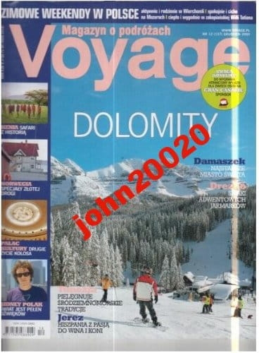 12/2009.  VOYAGE.DOLOMITY DREZNO